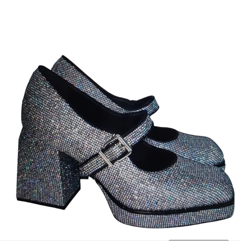 Gianni Bini  Shiny Mary Jane Platform Shoes
